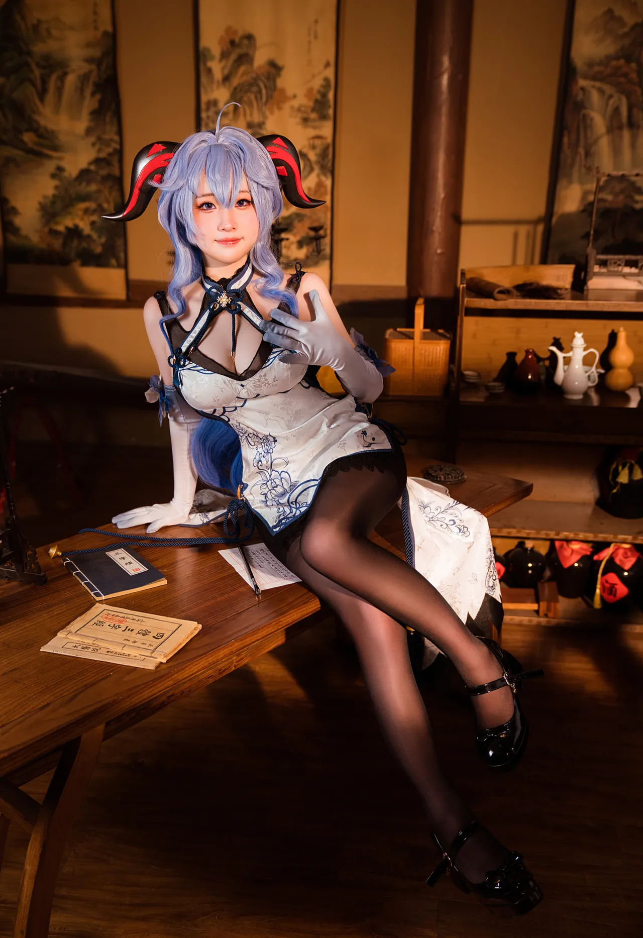 若若不男 - Ganyu Qipao-erohere3.webp